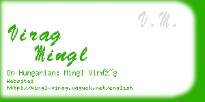 virag mingl business card